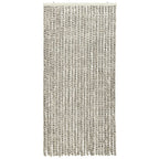 Vidaxl vliegengordijn 100x220 cm chenille licht- en donkergrijs