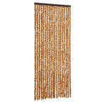 Vidaxl vliegengordijn 56x185 cm chenille oker en wit