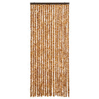 Vidaxl vliegengordijn 56x185 cm chenille oker en wit