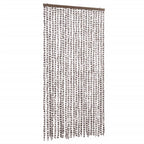 Vidaxl vliegengordijn 100x220 cm chenille taupe en wit