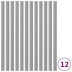 Vidaxl trampolinepaalhoezen 12 st 92,5 cm schuim grijs