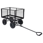 VidaXL Tuinwagen 350 kg zwart