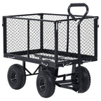 VidaXL Tuinwagen 350 kg zwart