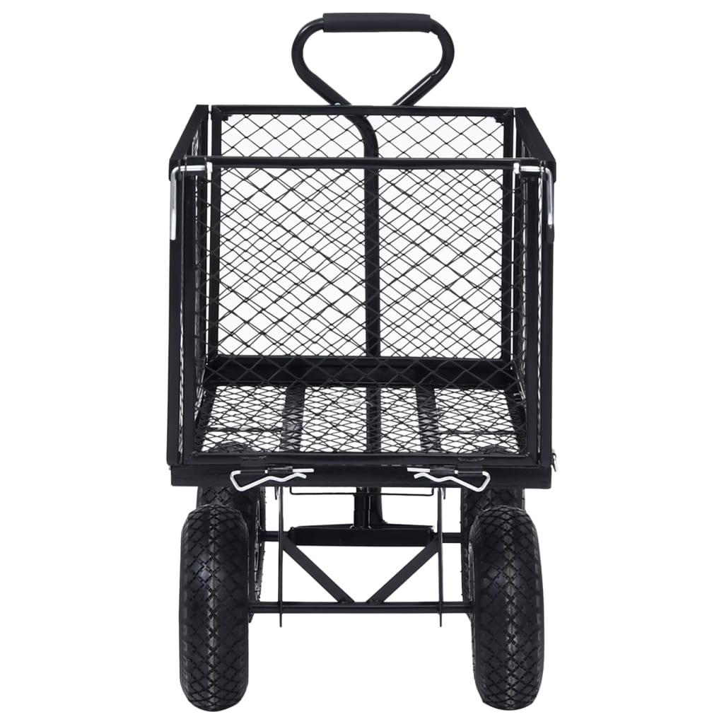 VidaXL Tuinwagen 350 kg zwart