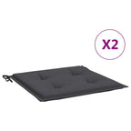 Vidaxl tuinstoelkussens 2 st 40x40x4 cm oxford stof antracietkleurig