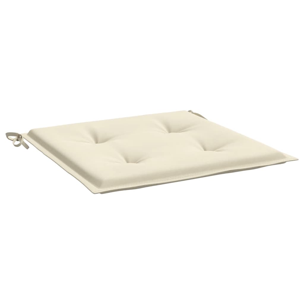 Vidaxl tuinstoelkussens 6 st 40x40x4 cm oxford stof crèmekleurig