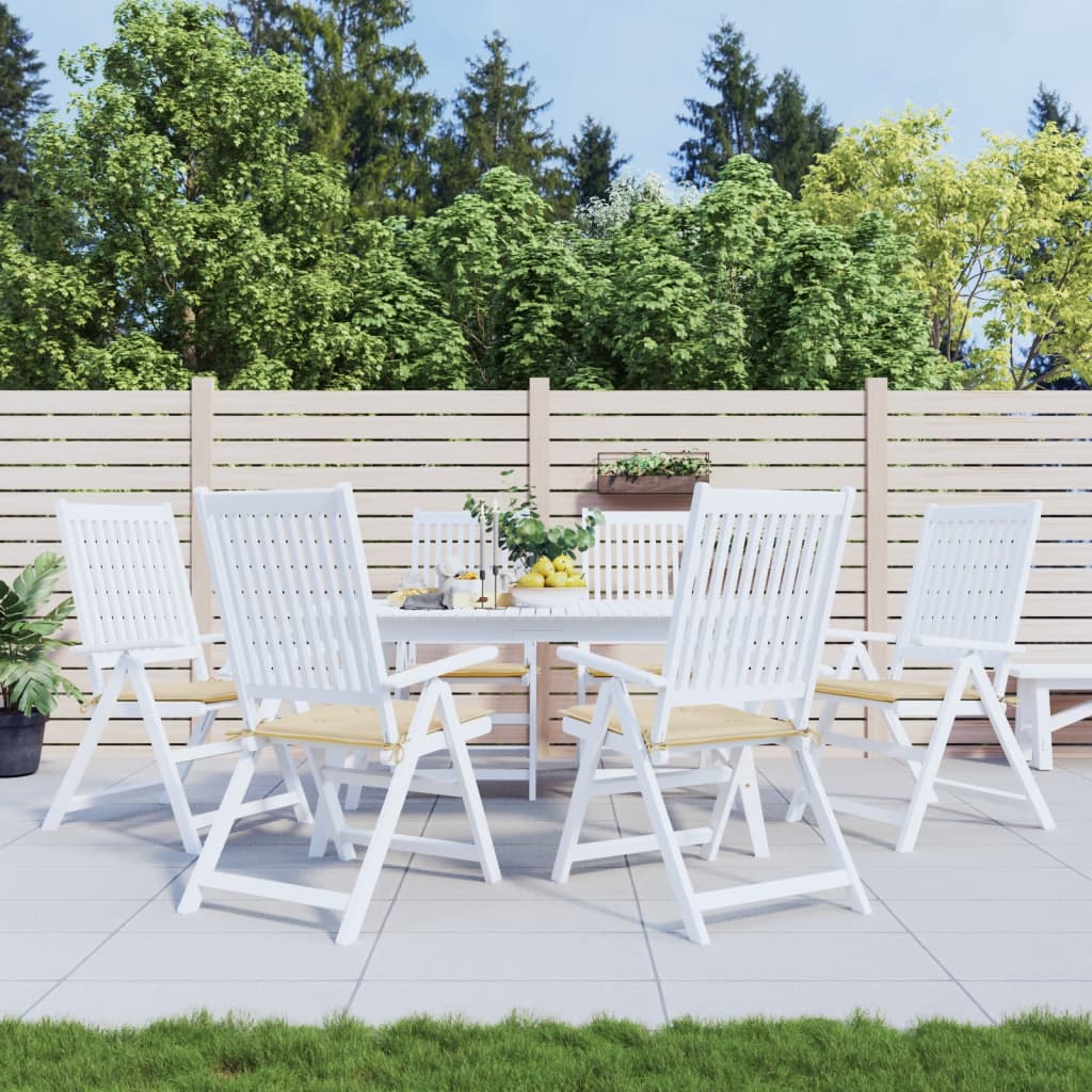 Vidaxl tuinstoelkussens 6 st 40x40x4 cm oxford stof beige