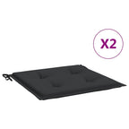 Vidaxl tuinstoelkussens 2 st 40x40x4 cm oxford stof zwart