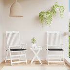 Vidaxl tuinstoelkussens 2 st 40x40x4 cm oxford stof zwart