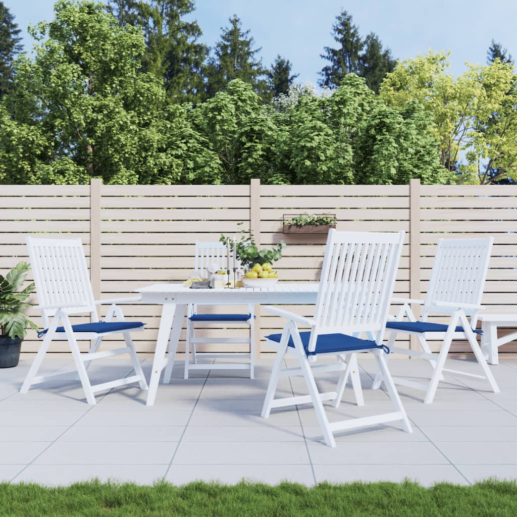 Vidaxl tuinstoelkussens 4 st 40x40x4 cm oxford stof koningsblauw