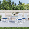 Vidaxl tuinstoelkussens 4 st 40x40x4 cm oxford stof koningsblauw