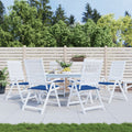 Vidaxl tuinstoelkussens 6 st 40x40x4 cm oxford stof koningsblauw