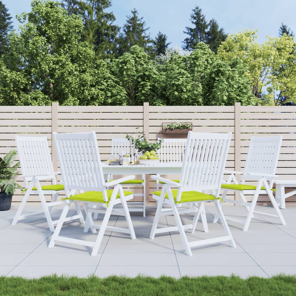 Vidaxl tuinstoelkussens 6 st 40x40x4 cm oxford stof felgroen