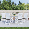 Vidaxl tuinstoelkussens 6 st 50x50x4 cm oxford stof antracietkleurig