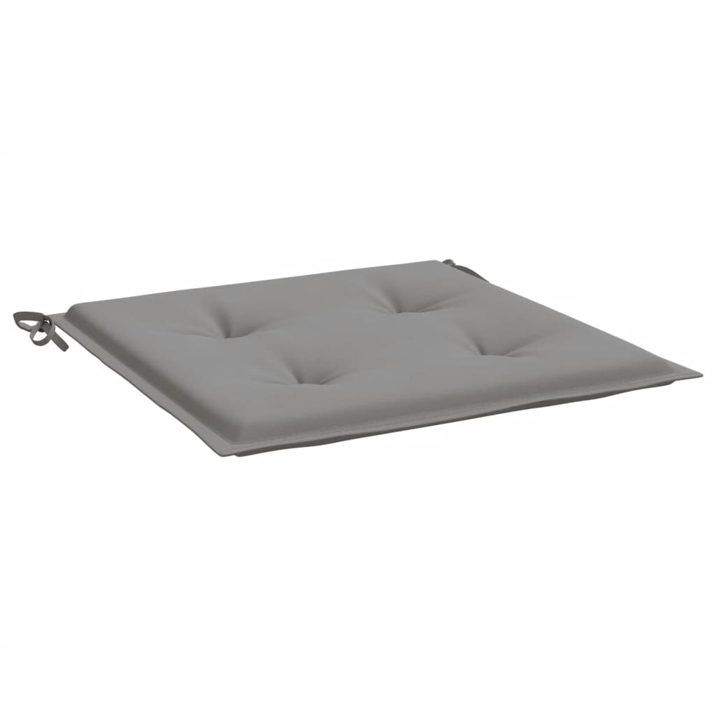Vidaxl tuinstoelkussens 4 st 50x50x4 cm oxford stof grijs