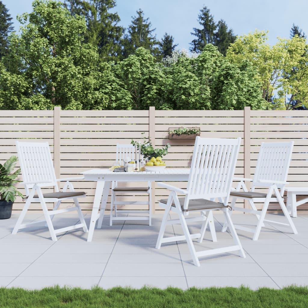 Vidaxl tuinstoelkussens 4 st 50x50x4 cm oxford stof grijs