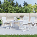 Vidaxl tuinstoelkussens 4 st 50x50x4 cm oxford stof grijs