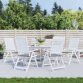 VidaXL Tuinstoelkussens 6 st 50x50x3 cm oxford stof grijs
