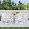 Vidaxl tuinstoelkussens 6 st 50x50x2 cm oxford stof crèmekleurig
