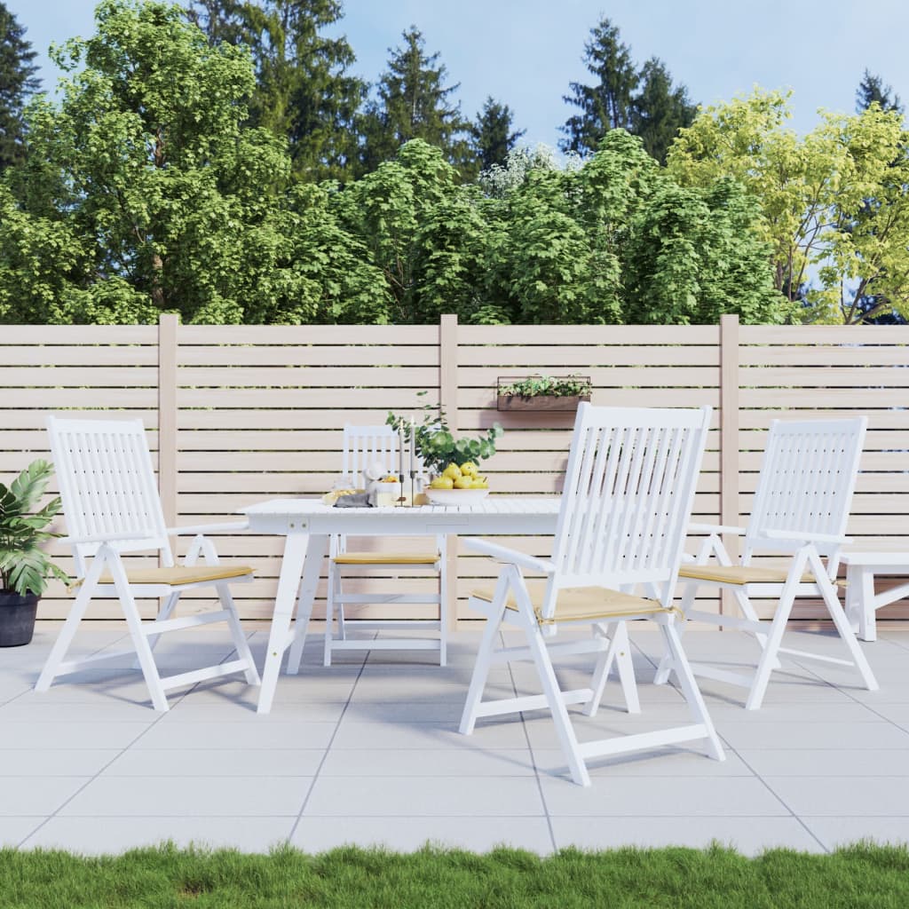 Vidaxl tuinstoelkussens 4 st 50x50x4 cm oxford stof beige