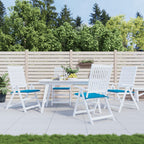 Vidaxl tuinstoelkussens 4 st 50x50x4 cm oxford stof blauw