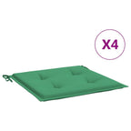 Vidaxl tuinstoelkussens 4 st 50x50x4 cm oxford stof groen