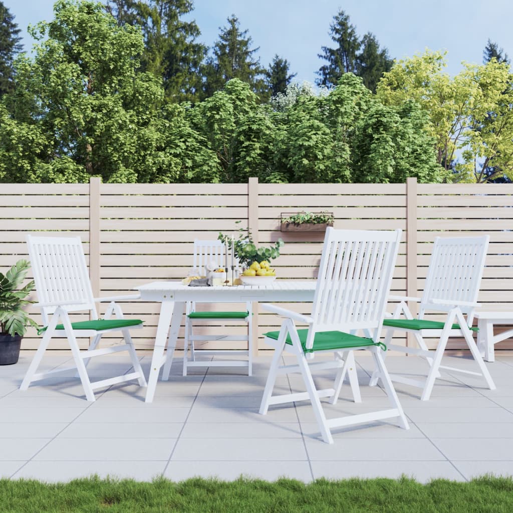 Vidaxl tuinstoelkussens 4 st 50x50x4 cm oxford stof groen