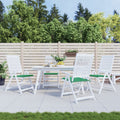 Vidaxl tuinstoelkussens 4 st 50x50x4 cm oxford stof groen