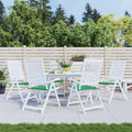Vidaxl tuinstoelkussens 6 st 50x50x4 cm oxford stof groen