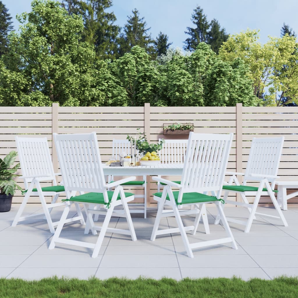 Vidaxl tuinstoelkussens 6 st 50x50x4 cm oxford stof groen