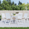 Vidaxl tuinstoelkussens 6 st 50x50x4 cm oxford stof taupe