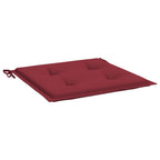 Vidaxl tuinstoelkussens 4 st 50x50x4 cm oxford stof wijnrood