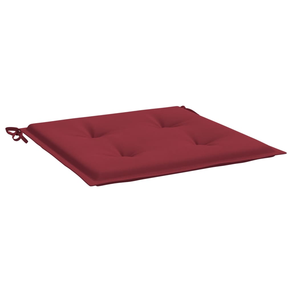 Vidaxl tuinstoelkussens 4 st 50x50x4 cm oxford stof wijnrood