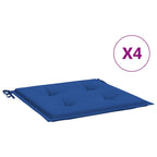 Vidaxl tuinstoelkussens 4 st 50x50x4 cm oxford stof koningsblauw