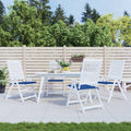 Vidaxl tuinstoelkussens 4 st 50x50x4 cm oxford stof koningsblauw