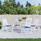 Vidaxl tuinstoelkussens 4 st 50x50x4 cm oxford stof koningsblauw