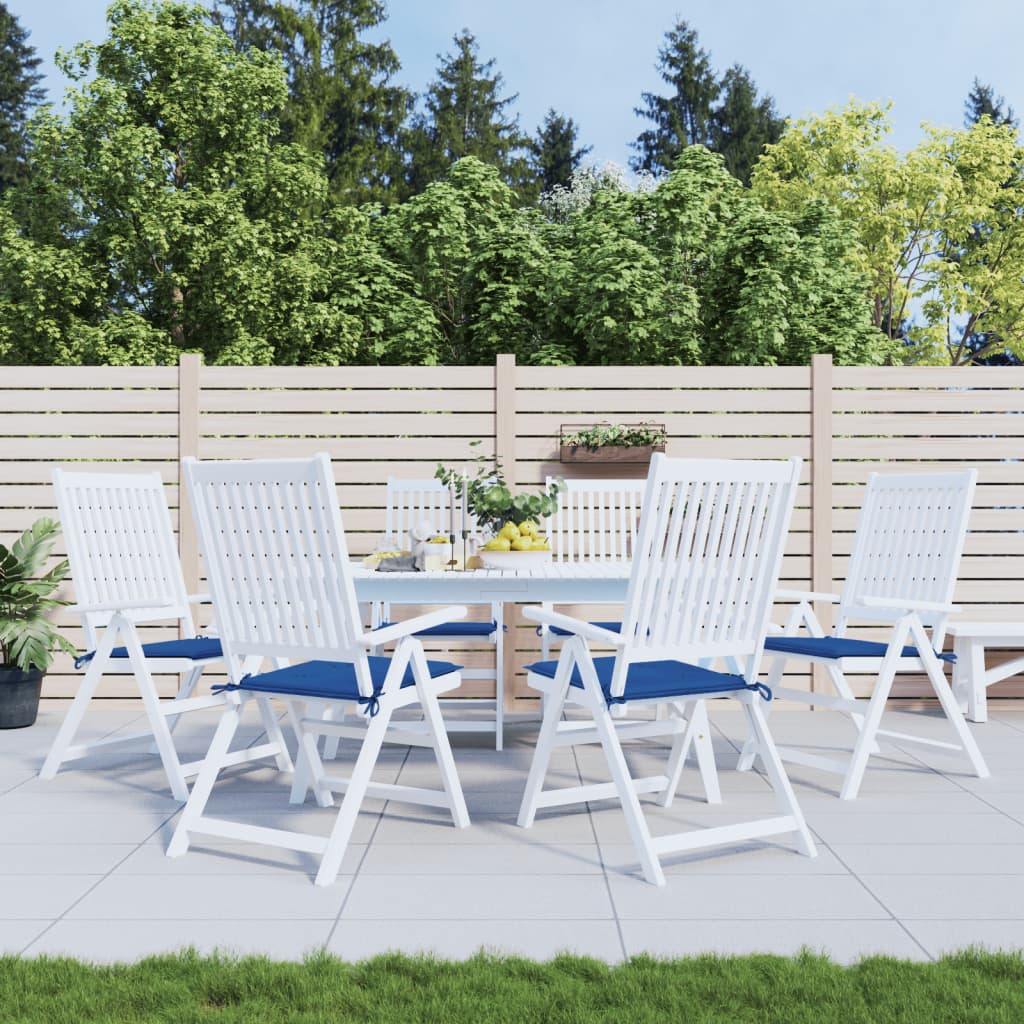 Vidaxl tuinstoelkussens 6 st 50x50x4 cm oxford stof koningsblauw