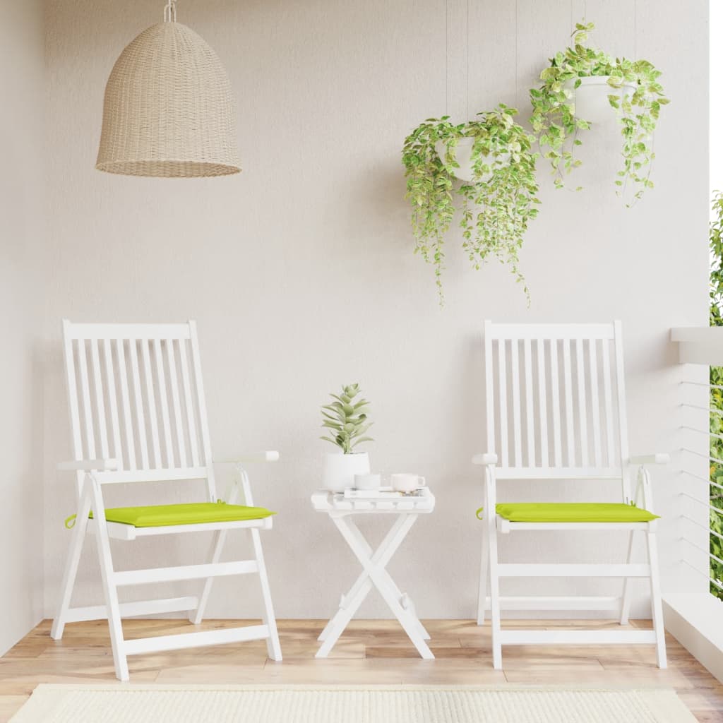 Vidaxl tuinstoelkussens 2 st 50x50x4 cm oxford stof felgroen