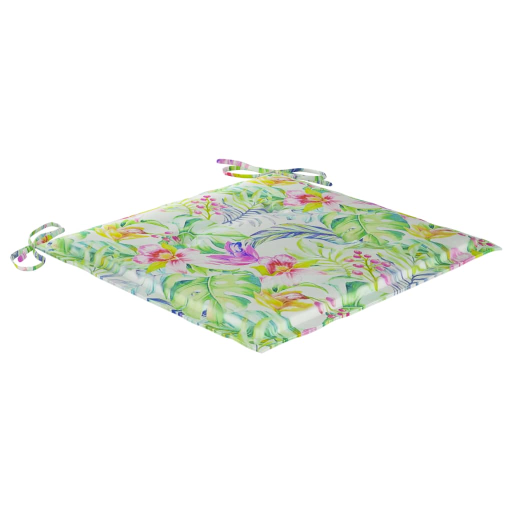 Vidaxl tuinstoelkussens 4 st 50x50x3 cm oxford stof bladpatroon