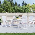 Vidaxl tuinstoelkussens 4 st 50x50x4 cm oxford stof ruitpatroon rood