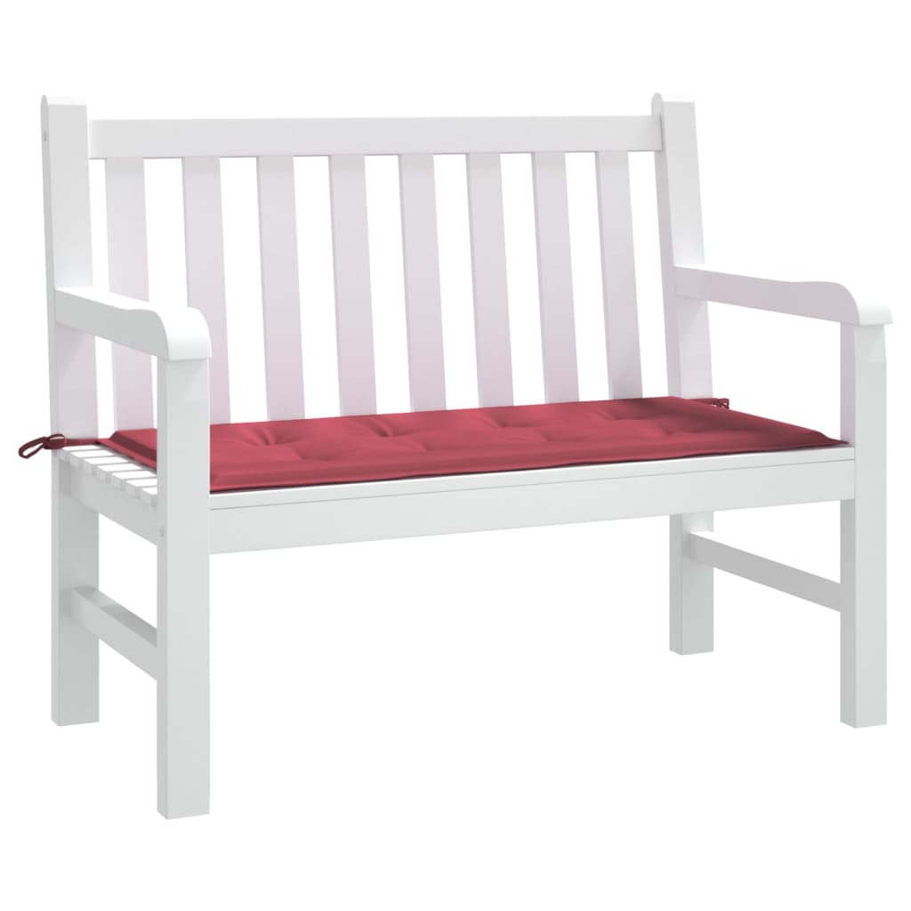 Vidaxl tuinbankkussen 100x50x4 cm oxford stof wijnrood