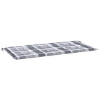 Vidaxl tuinbankkussen 100x50x3 cm oxford stof ruitpatroon grijs