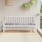 Vidaxl tuinbankkussen 180x50x4 cm oxford stof ruitpatroon grijs