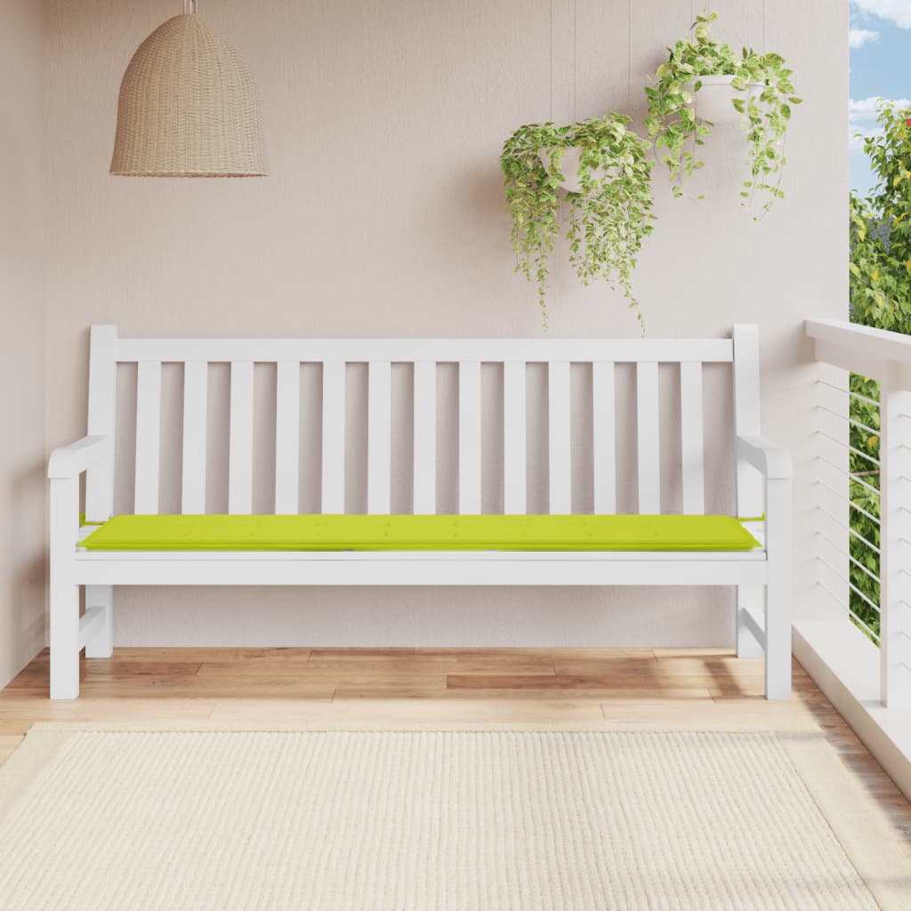 Vidaxl tuinbankkussen 200x50x4 cm oxford stof heldergroen