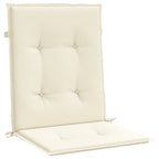 Vidaxl tuinstoelkussens 6 st 100x50x3 cm oxford stof crèmekleurig