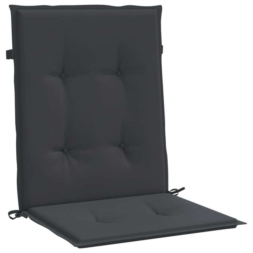 Vidaxl tuinstoelkussens 6 st 100x50x3 cm oxford stof zwart