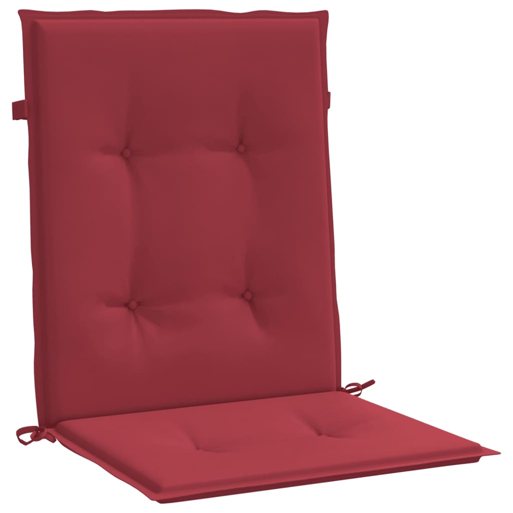 Vidaxl tuinstoelkussens 6 st 100x50x3 cm oxford stof wijnrood