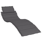 Vidaxl ligbedkussen 186x58x4 cm oxford stof antracietkleurig