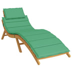 Vidaxl ligbedkussen 186x58x4 cm oxford stof groen