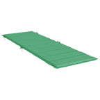 Vidaxl ligbedkussen 186x58x4 cm oxford stof groen